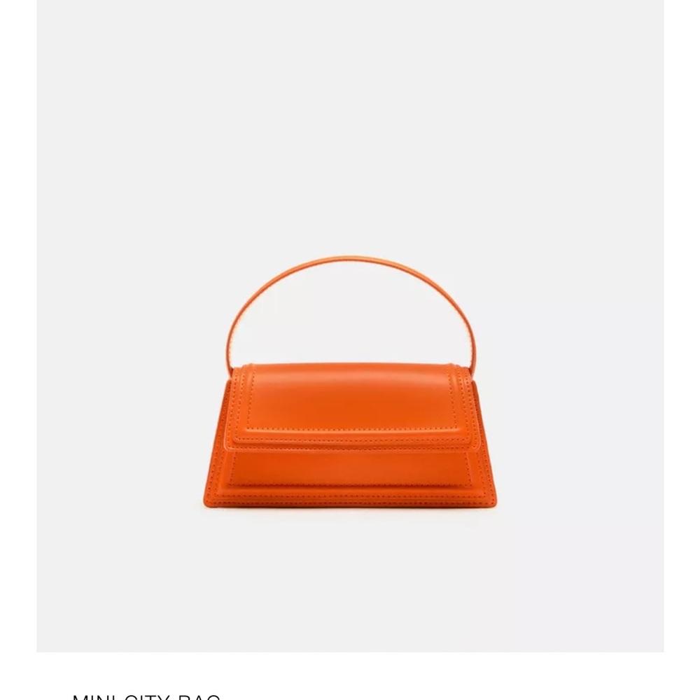 Zara Orange Mini Bag Sleek Modern Design